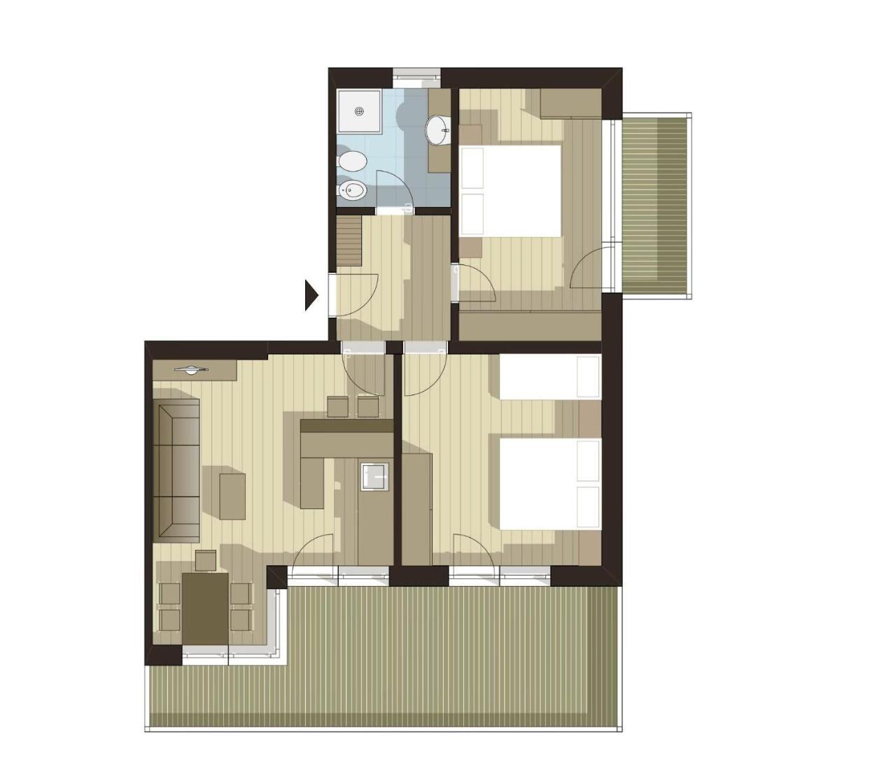 Apartments Tino Ла Вале Екстериор снимка